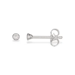 Scrouples - Sølv øreringe med sten, 2mm - 112012