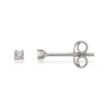 Scrouples - Sølv ørestik med zirkonia, 2mm - 139692