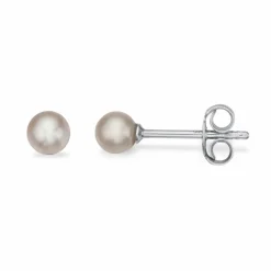 Scrouples - Sølv ørestikker med ferskvandsperle, 5 - 5,5mm - 110592slet