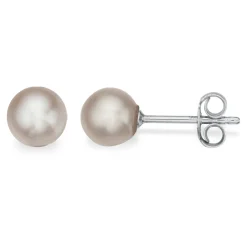 Scrouples - Sølv ørestikker med perle, 8 - 8,5mm - 110622