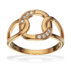 Scrouples - Sølv ring forgyldt med sten - 727092