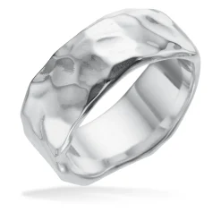 Scrouples - Sølv ring med hamret struktur - 726352
