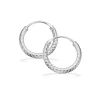 Scrouples - Snoet sølv creoler, 14 og 18mm -152022/32