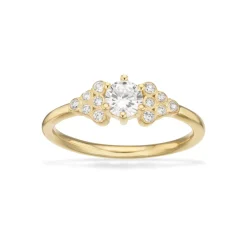 Scrouples - SoHo forgyldt sølv ring med sten - 729702