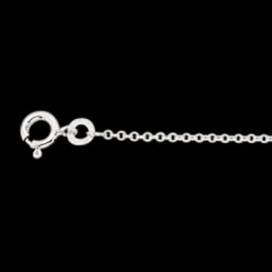 Scrouples - Standard halskæde, rund anker i sølv, 42+3cm - 41032,42-45