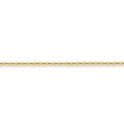Scrouples - Standard halskæde, rund anker i forgyldt sølv, 50cm - 41032,50fg