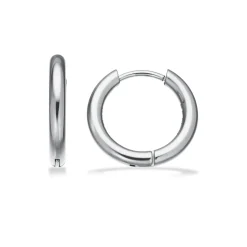Scrouples - Stål creoler med klik lås 2,5x12mm - 163341