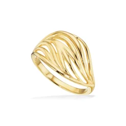 Scrouples - Wave ring i guldbelagt sølv - 729052