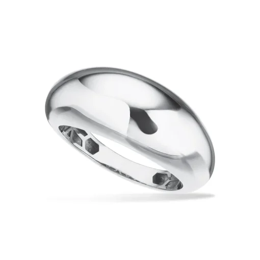Scruples - Sølv halv måne ring med blank overflade - 729202