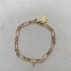 SFB - Forgyldt armbånd hamret Figaro - 1918-2-21