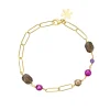 SFB - Forgyldt armbånd med sten og perler - 1888-2-20-589
