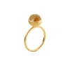 SFB - Forgyldt sølv ring med månesten - 1692-2-199