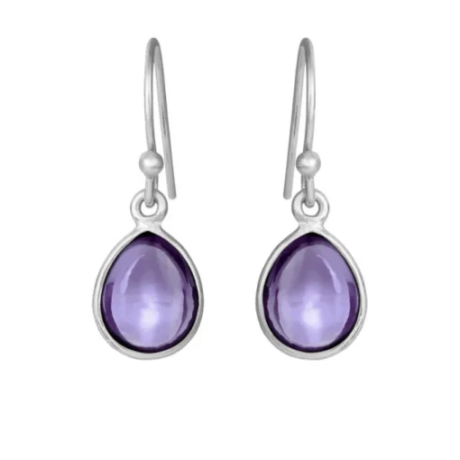 SFB - Ørebøjler med lilla amethyst - 5249-1-118