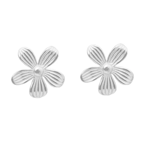 SFB - Sølv blomster ørestik - 5696-1-999