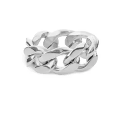 SFB - Sølv panser facet ring - 1689-11