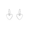 SFB - Sølv øreringe med bøjle og hjerte - 5703-1-12