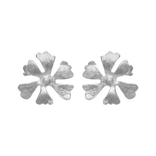 SFB - Sølv ørestikker med blomst - 5706-1-999