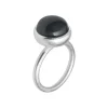 SFB - Sølv ring med sort agat - 1660-1-101