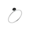 SFB - Sølv ring med sort agat - 1686-1-101