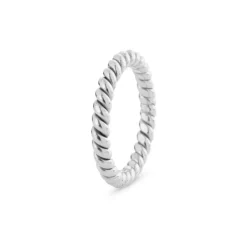 SFB - Snoet sølv ring - 1682-1
