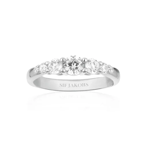 Sif Jakobs - Belluno ring i sølv fra Sif Jakobs - r42126-cz-ss