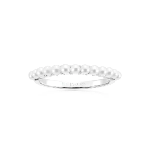 Sif Jakobs - Ellera Perla ring i sølv med perler - r2869-p