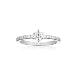 Sif Jakobs - Ellera uno grande sølv ring med zirkonia - r42282-cz