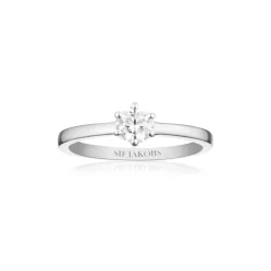 Sif Jakobs - Ellera Uno Pianura grande sølv ring - r42283-cz