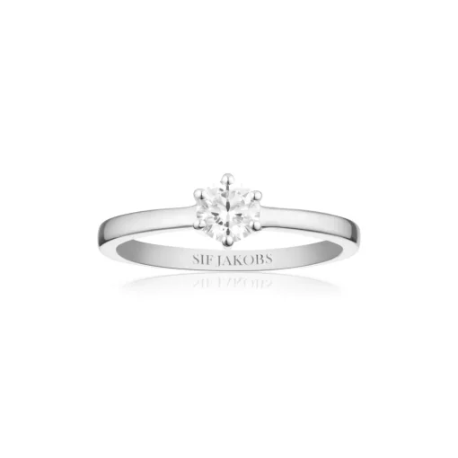 Sif Jakobs - Ellera Uno Pianura grande sølv ring - r42283-cz