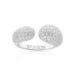 Sif Jakobs - Goccia ring i sterling sølv med sten af zirkonia - r2481-cz