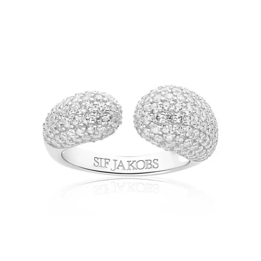 Sif Jakobs - Goccia ring i sterling sølv med sten af zirkonia - r2481-cz