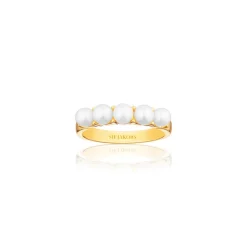 Sif Jakobs - Padua ring forgyldt med perler - R22235-p-yg