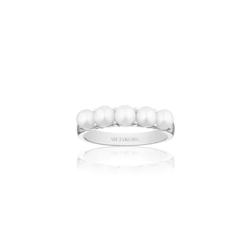 Sif Jakobs - Padua ring med perler i sølv - R22235-p
