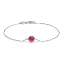 Sølv armbånd med Rubin fra mads Z-2154022