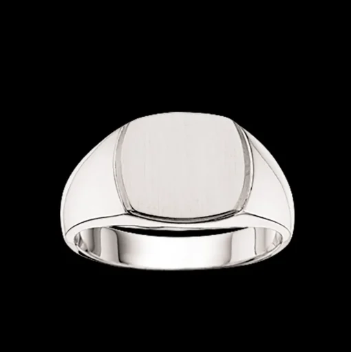 790832- Sølv herre ring med plade