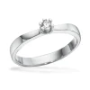 Sølv ring med klar sten-724572