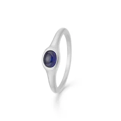 Sølv ring med safir fra Mads Z-2144011
