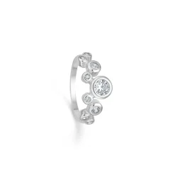Sølv ring med sten fra Randers Sølv-248108