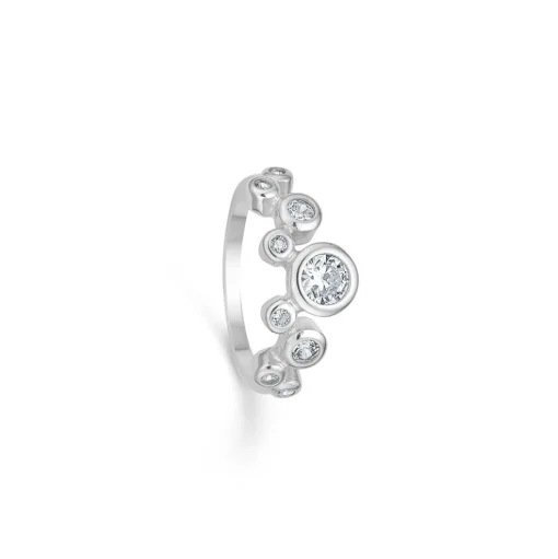 Sølv ring med sten fra Randers Sølv-248108