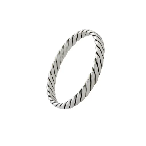 Snoet armring lavet i sølv - RS33601
