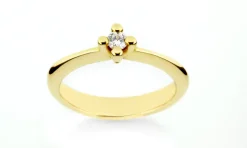 Solitairering med 0,25 ct brillant
