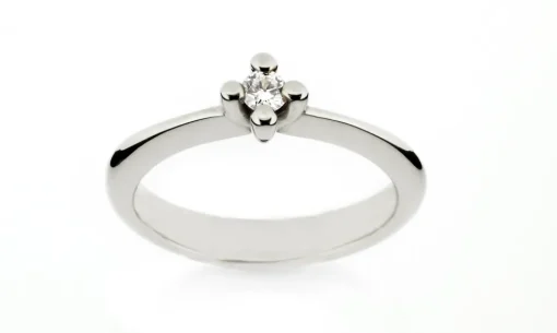 Solitairering med 0,10 ct brillant