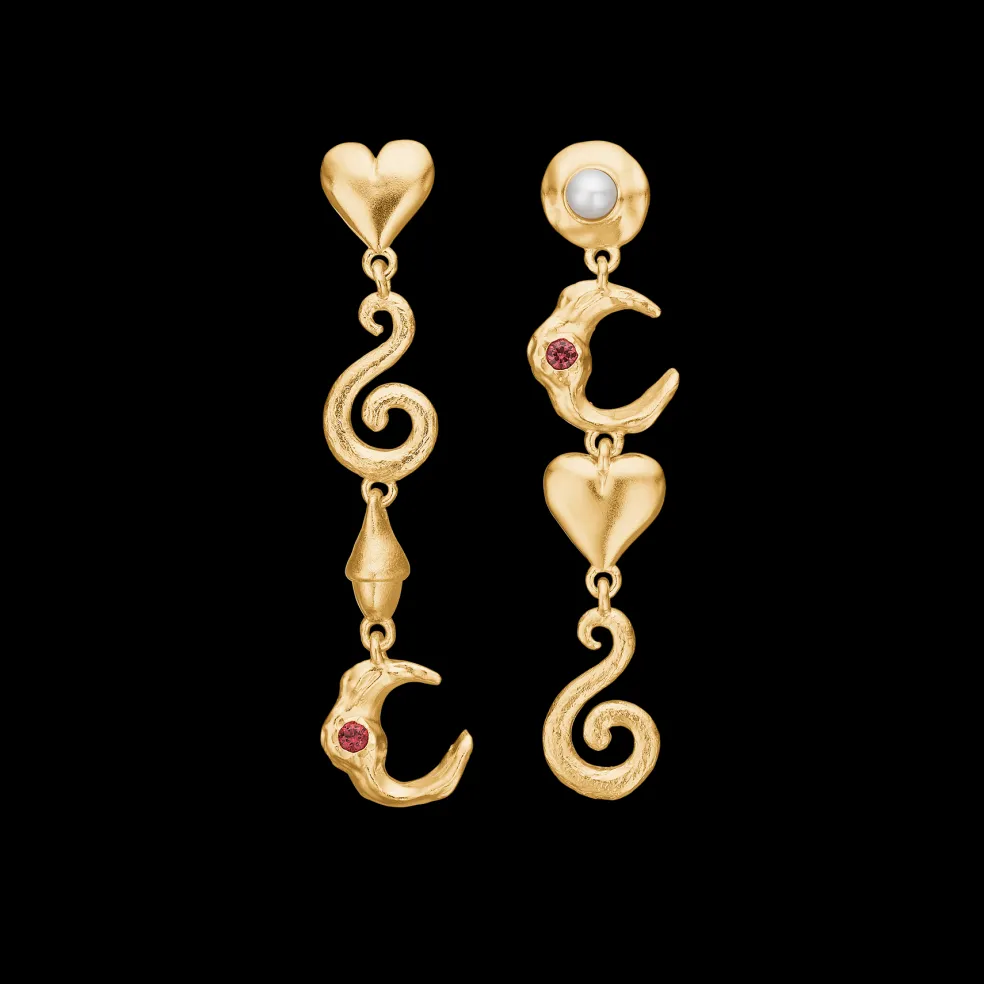 Studio Z - Cascade øreringe i forgyldt - 7217876