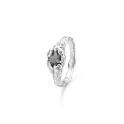 Studio Z - Dark magma sølv ring - 8147823