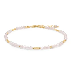Studio Z - Evergreen armbånd med rosakvarts sten - 8256852