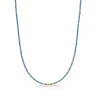 Studio Z - Evergreen halskæde med London Blue Topas - 8226851