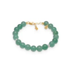 Studio Z - Genuine armbånd med grøn aventurin-7256003