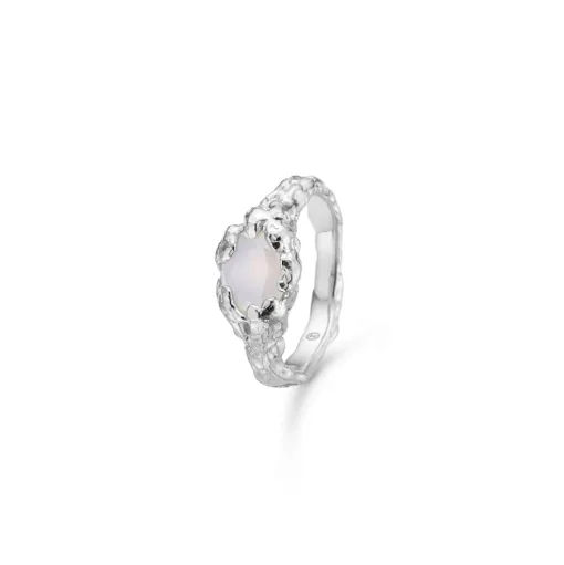 Studio Z - Light magma sølv ring med rosa sten - 8147824