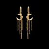Studio Z - Lunar øreringe med måne og kæder - 7207882