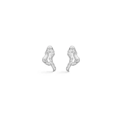 Studio Z - Mini tangled sølv ørestikker med zirkonia sten - 8117814